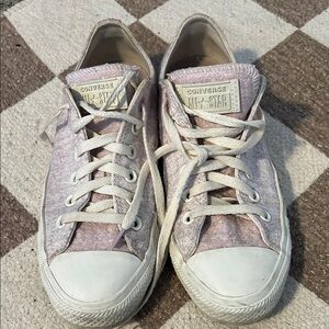 Converse Pink and White casual sneakers